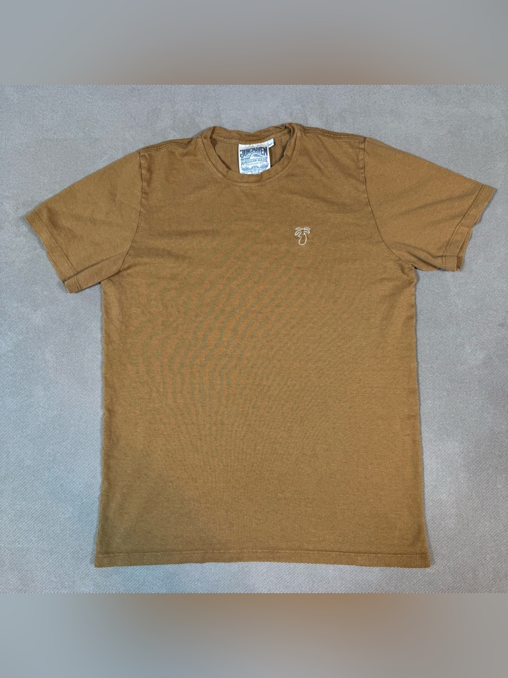 Jungmaven Baja Palm T-Shirt Mens M Crewneck Short Sleeve Hemp Cotton Made USA